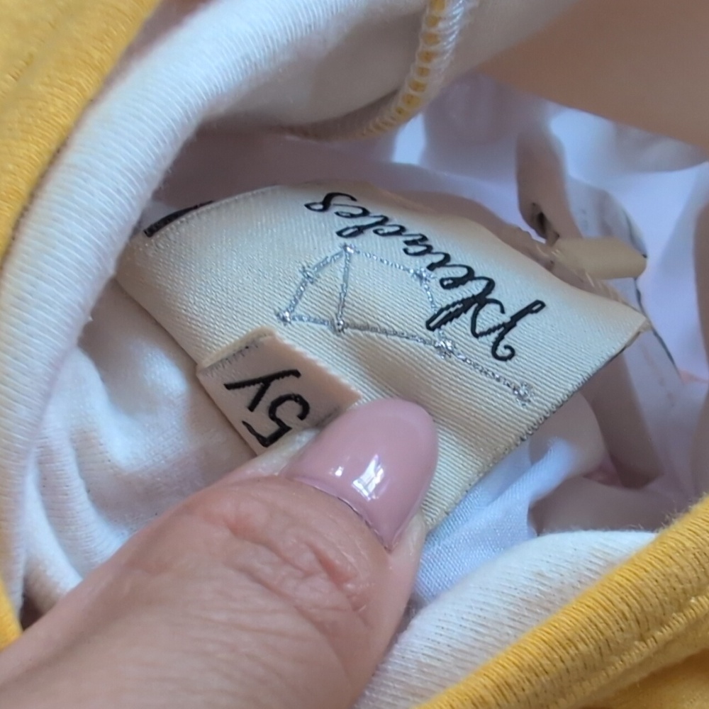 Vibrant Yellow and Rainbow Kids Dress - Picture 7 of 7